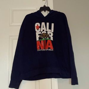 California Dark Blue Hoodie